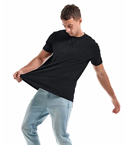 KLIEGOU Men's T-Shirts - Premium Cotton Crew Neck Tees S - 4XL4