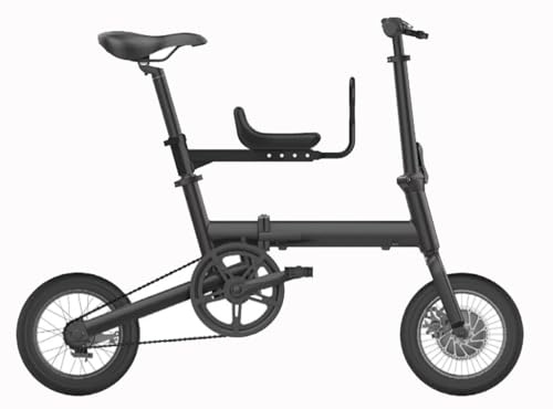 ZHANGshouf Kcolic Mini Bicicleta Plegable Ligera, Bicicleta Plegable de 12 Pulgadas con Asiento para niños, cómoda Bicicleta Urbana Ajustable, Freno de Disco Doble