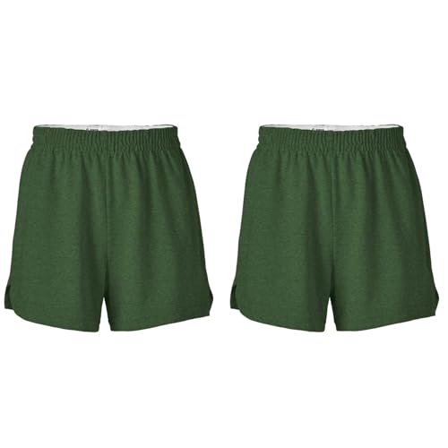 Soffe Girls' Authentic Cheer Shorts – Soft Cotton Blend Gym Shorts for Cheerleading, Dance, Running, Fitness