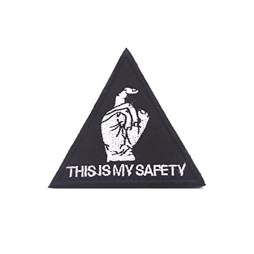 Écusson brodé amusant à thermocoller ou à coudre pour robe, jean, veste, sac à dos, accessoire de bricolage « This is My Safety Badge »