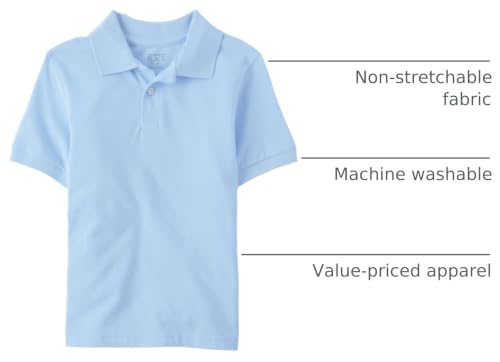 Image of The Children's Place Boys' Uniform Short Sleeve Pique Polo