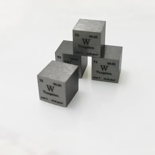 High-Density Tungsten Element Cube – 0.5inch (12.7mm), 99.95% Pure for Science Display & Technical Education