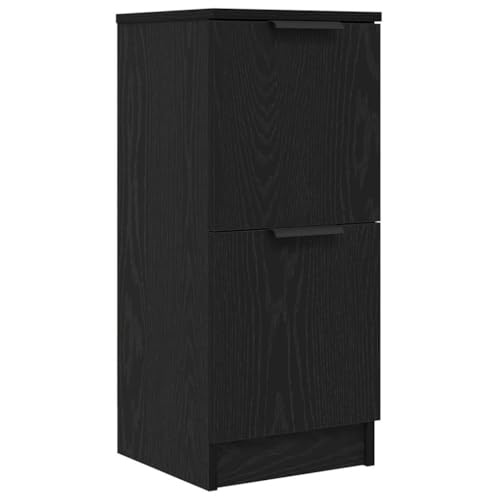 Genérico Vitrina Roble Negro 30 x 30 x 70 cm...