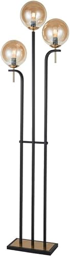 Bright Star Lighting Tri-Stem Ambient Floor Light, Amber