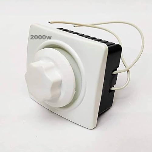Image of SEER Electric Cooler Speed Control Switch, 2000 Watt, Rotary Type Regulator, White (2000 WATT REGULATOR)