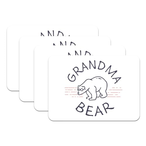 Sets de table Grandma Bear caoutchouc blanc grand format 40cm - 2