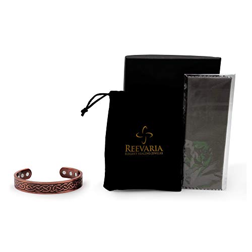 Heavyweight Large Copper Celtic Magnetic Cuff Bracelet for Men, with 10 Magnets3