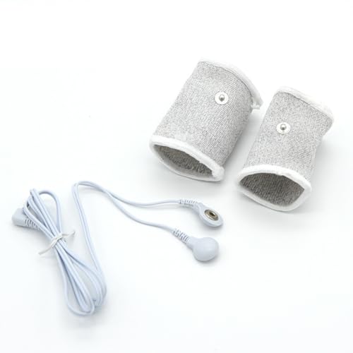 Électro Anneaux Stimulateur Electro Anneaux Et Tissu Tissé Électro Stimulation pour Musculaire Massages,Blanc