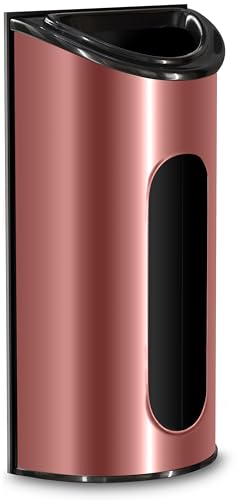 Soporte de bolsas de acero inoxidable de diseño elegante oro rosa 2