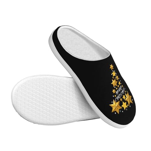 Merry Christmas Cotton Slippers Indoor Outdoor Slippers For Women/Men3