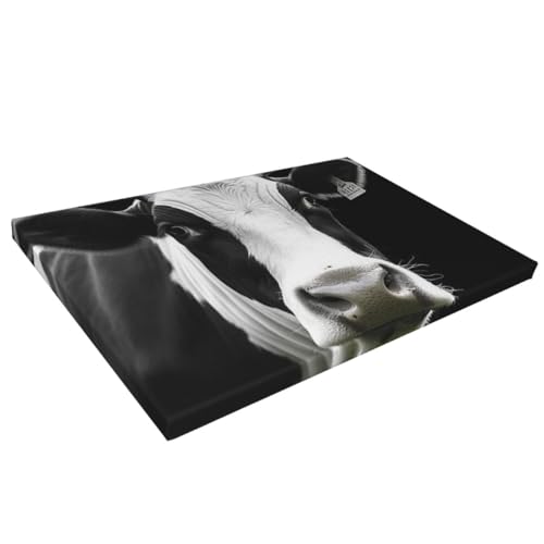 Impression sur toile décoration murale vache rigolote pour chambre