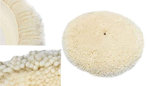 Image of DIY Crafts 9x, Wool Polishing Waxing Buffing Pads, 18x Mini Buffing Polish Detail Polisher Pads On Rotary Tools,Cordless Drill, Polisher Tool for Tight Area (9x, Wool Polishing Waxing Buffing Pads)
