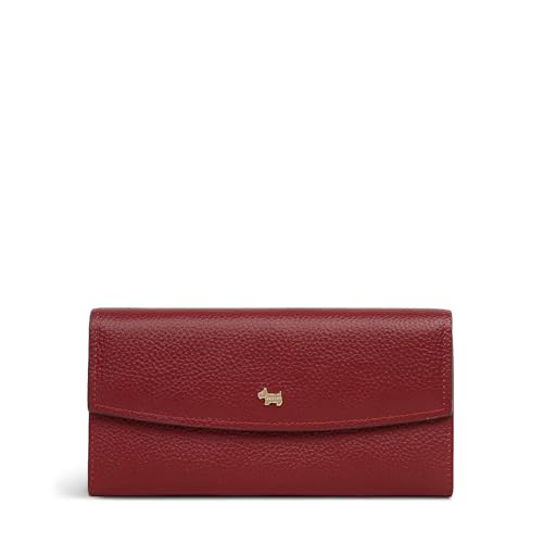 Image of RADLEY London Liverpool Gardens Women's Leather Large Flapover Matinee, Carmine