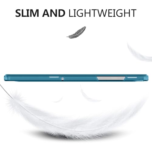 Image of MoKo Case for Galaxy Tab A9+ /A9 Plus 11 inch 2023, Slim Stand Protective Smart Cover with Hard PC Translucent Back Shell for Tab A9 Plus Tablet (SM-X210 /X216 /X218), Auto Wake /Sleep, French Blue