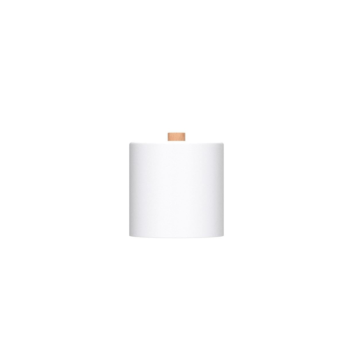 2 Pezzi Applique da Parete Interni E27 Lampada da Parete Legno Regolabile Lampada da parete con Paralume in Metallo Faretto Luce per Comodino Ufficio Soggiorno Lettura, Bianco