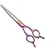 Produktbild PIAOLING Professionelle Friseurschere - 7inch Professional Pet Scissors, Frisuren-Werkzeuge for Kosmetikerinnen, Haircuts for Hunde (Farbe: Pink) Friseure oder Heimgebrauch (Color : Pink)