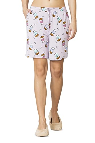 Image of Van Heusen Women's Lounge Allover Print Lounge Shorts - Modal Cotton - Functional Pocket, Superior Drape -Available in Pack of 1 & 2