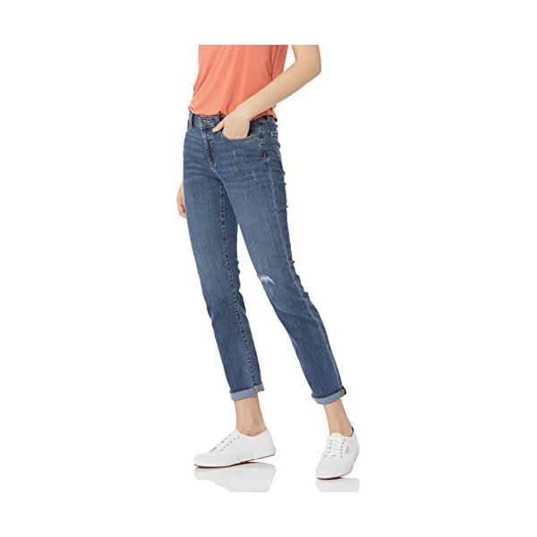 Amazon-Essentials-Womens-Mid-Rise-Girlfriend-Cropped-Jean Amazon Essentials Women's Mid Rise Cropped Jeans, Medium Wash, 12 Short