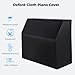 Upright Piano Cover, Piano Full Cover Dustproof Waterproof, Silver-coated Oxford Fabric Piano Protective Cover Black, Block Sunlight, Moisture, Dust