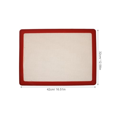 Tapis de cuisson en silicone rouge réutilisable et polyvalent pour le four - 3