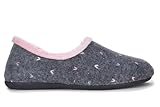 Cabrera Zapatillas de casa Cerradas 3201 en Gris - Mujer Color: Gris Talla: 39