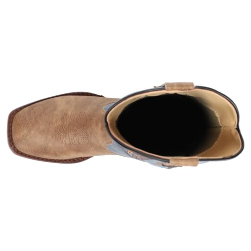 ROPER Kids Boys Dalton Square Toe Casual Boots Mid Calf - Brown4