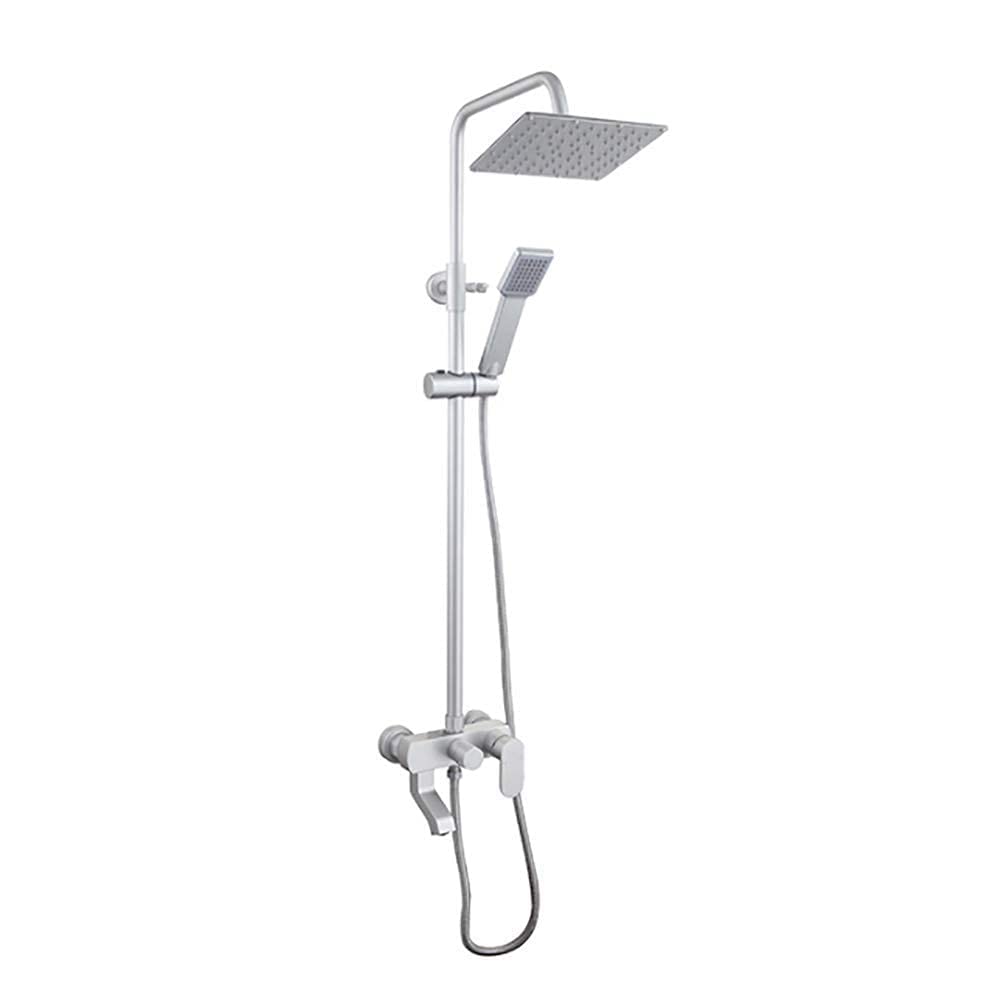 Colonne de douche or antique chic en alu espace effet pluie