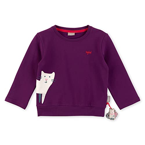 Sigikid Mini Sweat-Shirt en Coton Bio pour Fille Maillot de survêtement, Lilas, 6 Ans Cover
