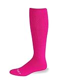 Pro Feet Multi-Sport Cushioned Acrylic Tube Socks, Fuchsia, Medium/Size 9-11