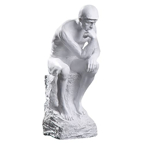 Statue Penseur Nordique pour étagère : l'ornement idéal du bureau et salon