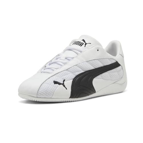 PUMA Mens Speedcat Plus Leather Lace Up Sneakers Shoes Casual - White2