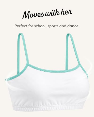 Image of Fruit of the Loom Girl's Cotton Stretch Cami Training Bra Multi-Pack