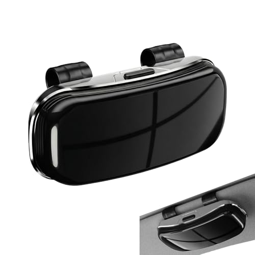XJLyaya Porte Lunettes pour Voiture, Glasses Holder for Car, Car Glasses Case, Convient pour Ranger Différents Types de Lunette, Notamment Les Lunettes de...