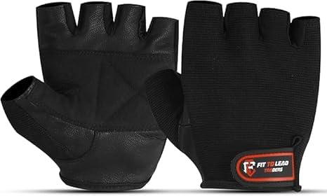 FIT TO LEAD TRADERS Gym Gloves Fingerless Anti-Slip Breathable – Weight Lifting, Crossfit, Training Gloves for Men Women – Strong Grip Fitness Gloves