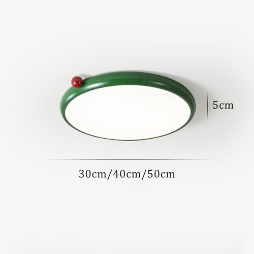 Lampe plafond LED dimmable de 3000K à 6500K avec télécommande métal vert - 5