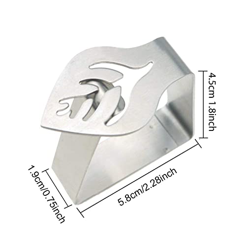 WedDecor Tablecloth Clips, 12 Pack Heavy Duty Stainless Steel Table Cover Clamps for Secure Fit Indoor & Outdoor, Party - Image 2