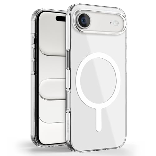 Image of GRIPP Clear Case Compatible with Mag-Safe for iPhone Air | 8ft Drop-Tested with D30 Technology, Raised Edges, Anti-Yellowing, Anti-Slip, Lightweight, 360 Protection Transparent Back Cover - Clear