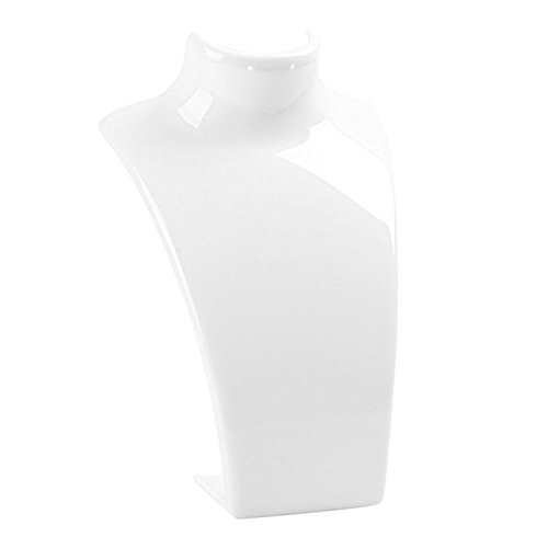 Fligatto Soporte de acrílico transparente para collar, soporte para joyería