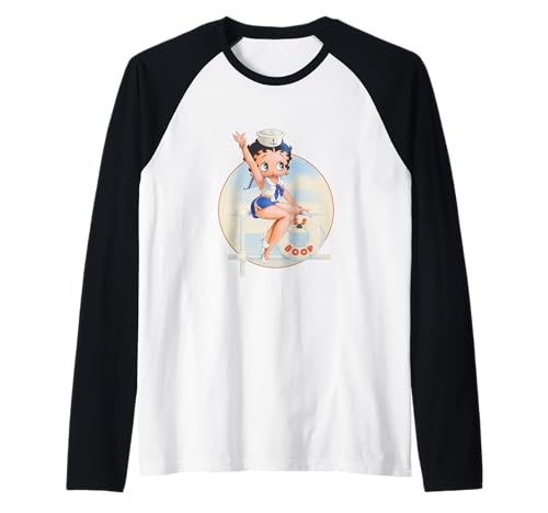 Pin-Up nautique Betty Boop Sailor Manche Raglan