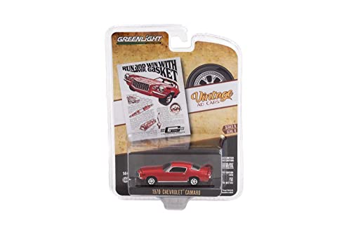 1970 Chevy Camaro rojo modelo a escala 1:64 miniatura 3