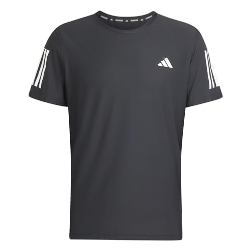 adidas Men's Own The Run T-Shirt, Black, Medium