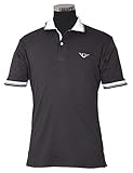 TuffRider Men's Mark Short Sleeve Polo Sport Shirt - Charcoal - Large