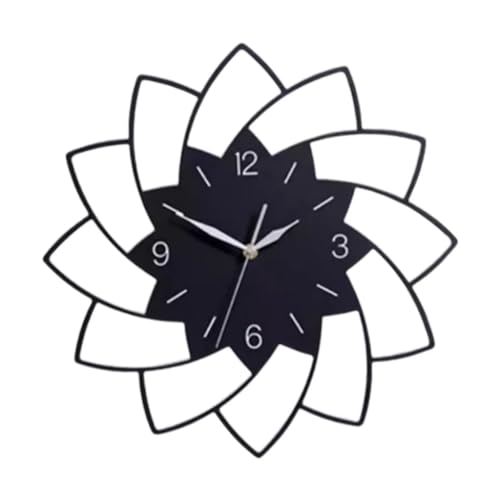 Horloge murale fleur decorative pour salon et interieur maison