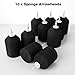 yeesport 10 Pack Foam Arrow Tips, Black Foam Archery Arrowheads, Soft Sponge Arrow Heads Tips Broad Heads for Archery Combat Game CS Shooting Practice