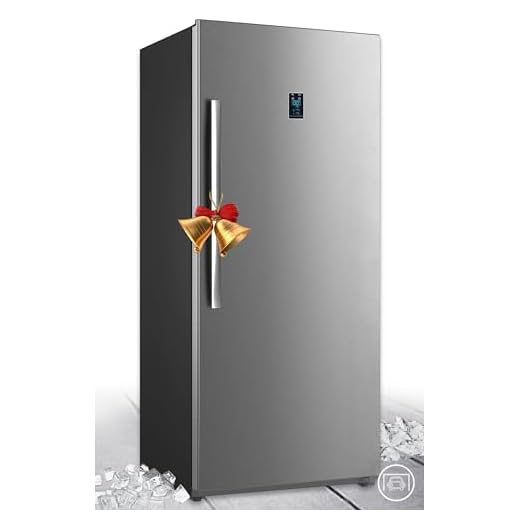 SMETA Upright Freezer, 21 Cu. Ft, All Refrigerator, Convertible Freezer, Frost Free, Stainless Steel Stand Up Garage Freezerless Refrigerator 20 Cu. Ft