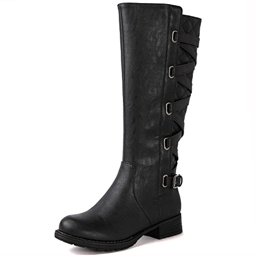 GLOBALWIN Women's Black Boots For Women Knee High Fashion Boots For Fall Winter Size 8.5M - image 2