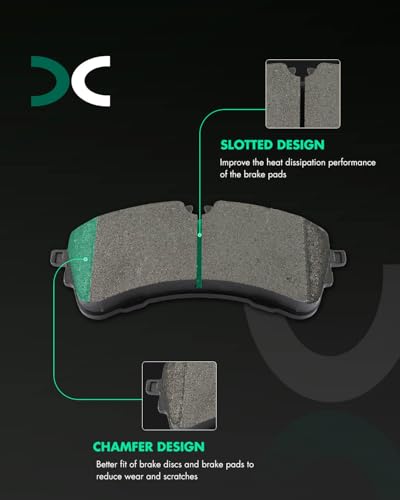Image of SCITOO D2280 Rear Metal Brake Pads Sets w /Hardware Replacement For Ford For Transit-150 | For Transit-250 | For Transit-350 | For Transit-350 HD