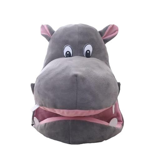 Disfraz de hipopótamo - sombrero de fiesta para animales divertidos, tocado suave | Sombrero de cosplay y acogedor para eventos temáticos de animales de Halloween, Navidad y animales, accesorio