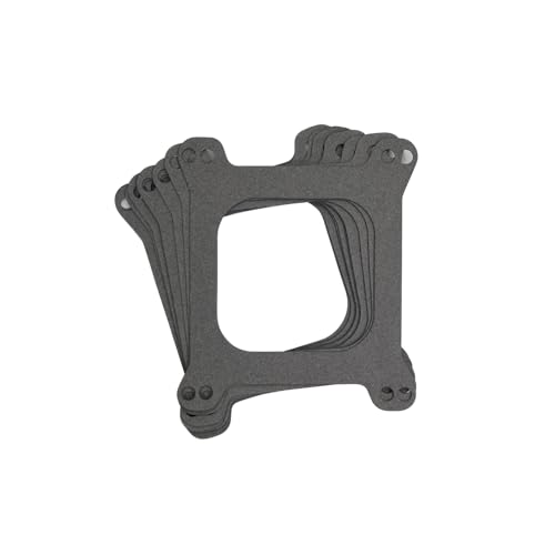 10 Pack Holley Carburetor Base Gaskets Open 4 bbl 1/16\" Thick Compatible with SBC BBC 350 - Thumbnail 5