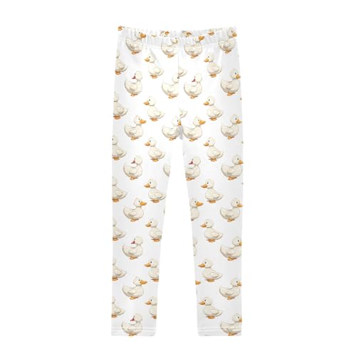 Duck Girls Leggings Kids Yoga Pants Athletic Tights Pants 4-10 Years